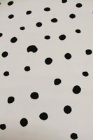 Black Splodges on Cream Light-Weight Polyester