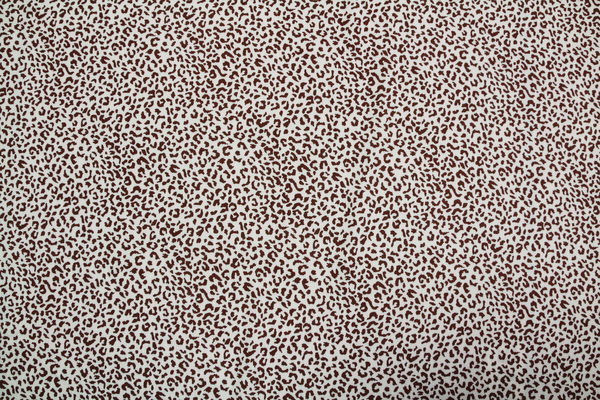Mini Leopard Print on Ivory Rayon