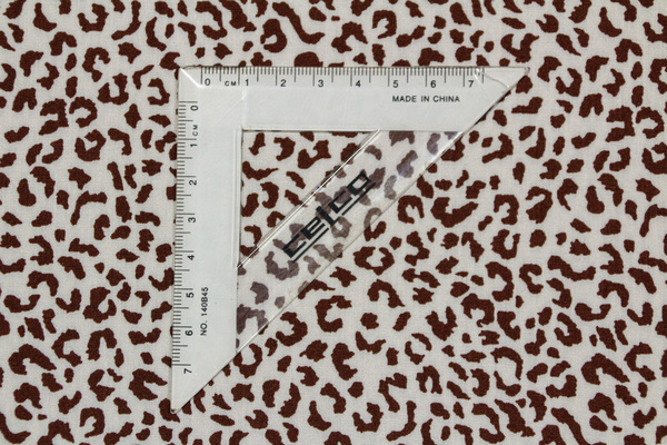 Mini Leopard Print on Ivory Rayon