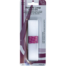 Hook & Loop Sew-On 25mm x 30cm