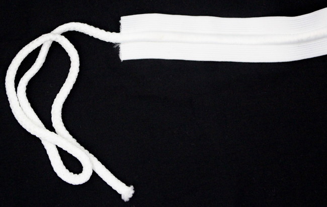 White Elastic Draw Cord (30mm)