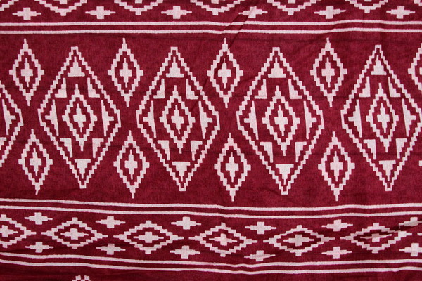 Deep Red & Gold Saree with Blouse