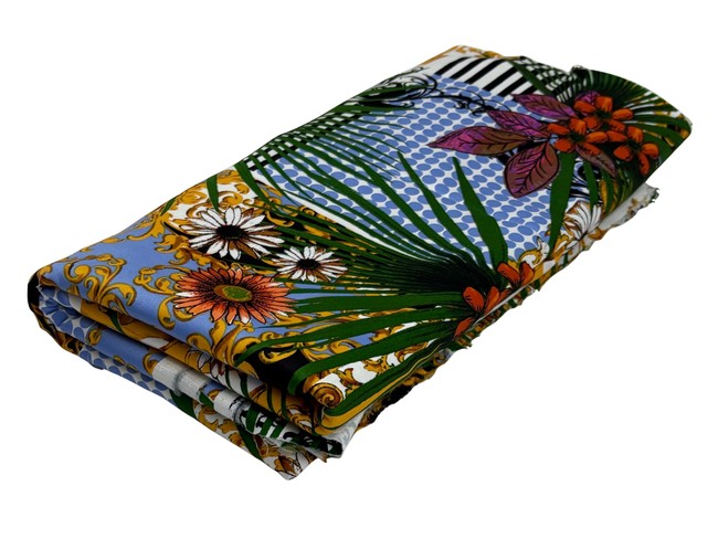 Tropical Palms Stretch Cotton