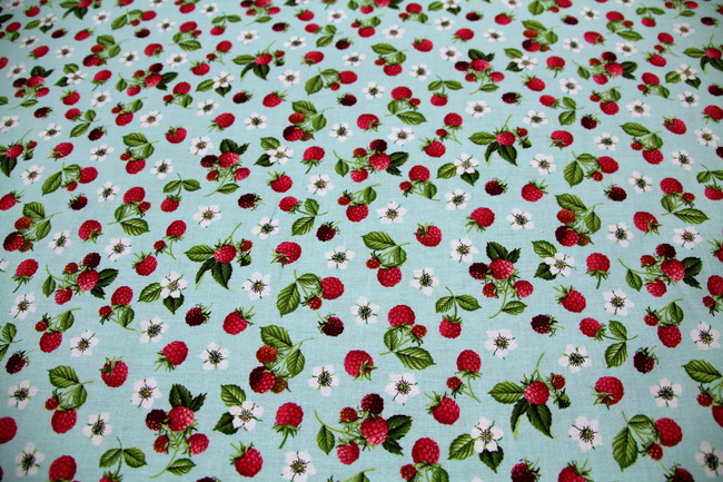 Raspberry - Summer Days Premium Printed Cotton