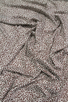 Mini Leopard Print on Ivory Rayon