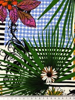 Tropical Palms Stretch Cotton