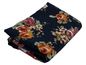 *LAST PIECE* - Soft Roses Printed Linen Blend