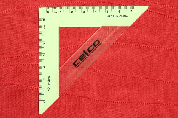 Coral Red Ripples Light Knit