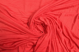 Coral Red Ripples Light Knit