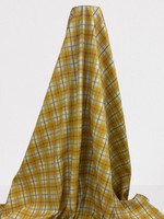 Mustard Tarten Polished Cotton