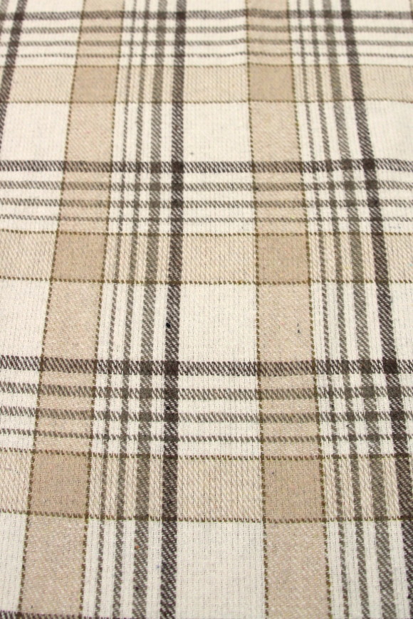 Creamy Checks Wool Blend