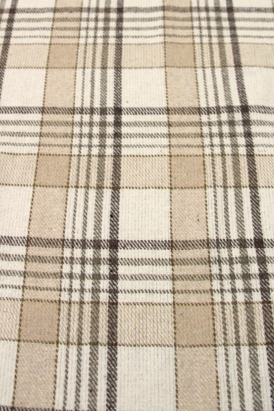 Creamy Checks Wool Blend