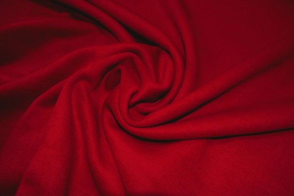 Carmine Red Cashmere Wool Blend