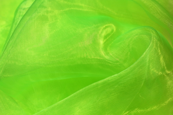 Fluoro Lime Organza