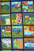 NZ Natives Multi Panel Kiwiana Cotton