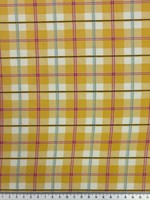 Mustard Tarten Polished Cotton