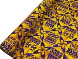 Purple & Yellow Tile Pacific Island Cotton Dobby