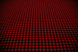 Deep Red & Black Mini Checked Wool Blend New Image