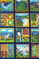 NZ Natives Multi Panel Kiwiana Cotton