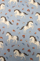 Prancing Ponies Printed Cotton