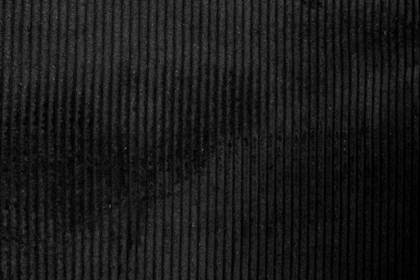 Jet Black - 7 Wale Cotton Corduroy