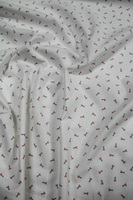 Small Scissors on Ivory Premium Printed Cotton