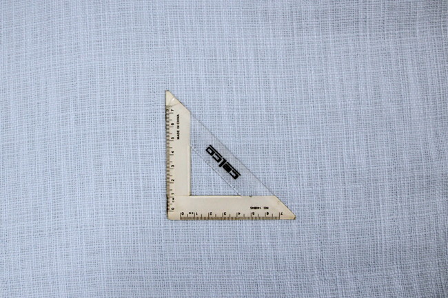 Powder Blue Bio Washed Tweed Linen/Cotton Blend