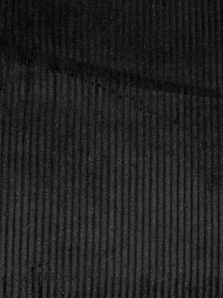 Jet Black - 7 Wale Cotton Corduroy