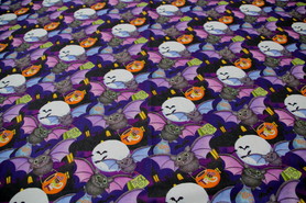 Trick or Treat Halloween Printed Cotton