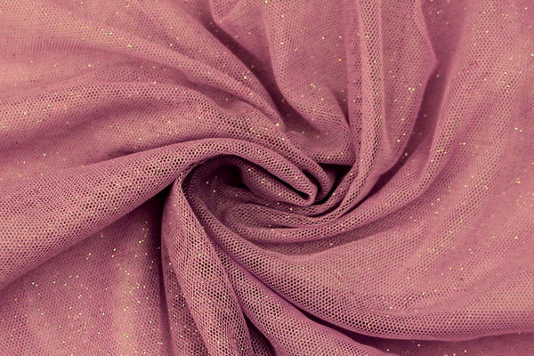 Silver Sparkle on Lilac Soft Netting