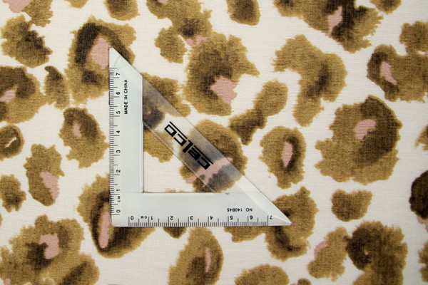 Leopard Print In Golden Tones Printed Bamboo Cotton Blend
