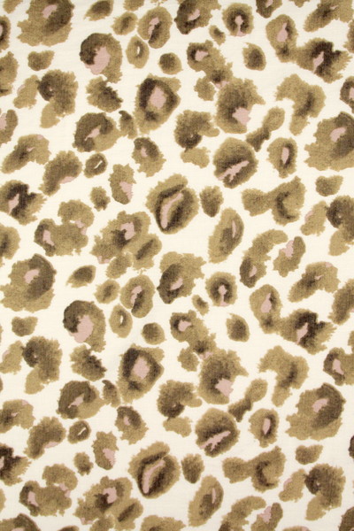 Leopard Print In Golden Tones Printed Bamboo Cotton Blend