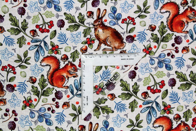 Nature Trail on Cream Premium Cotton