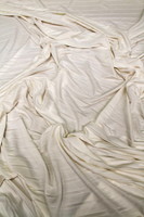 Cream Pleated Viscose Knit 
