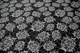 Curly Cobwebs Halloween Printed Cotton