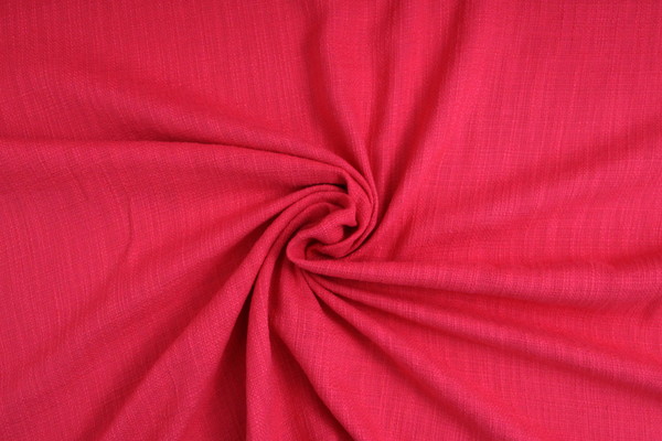 Watermelon Bio Washed Tweed Linen/Cotton Blend