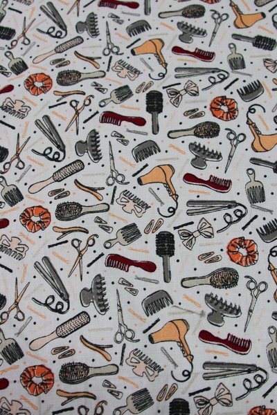 Hair-Dressing Printed Cotton