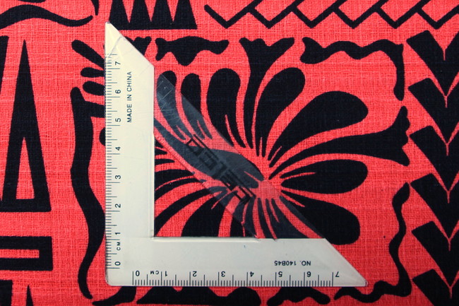 Melon & Black Hibiscus Printed Dobby