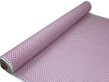 White Polka Dots on Iced Pink Printed Cotton