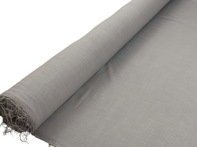 Elephant Grey Textured Rayon/Linen Blend