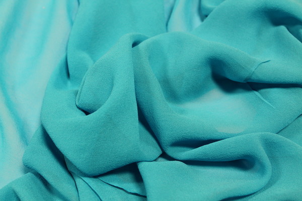 Washer Finish 10mm Silk Georgette - Turquoise