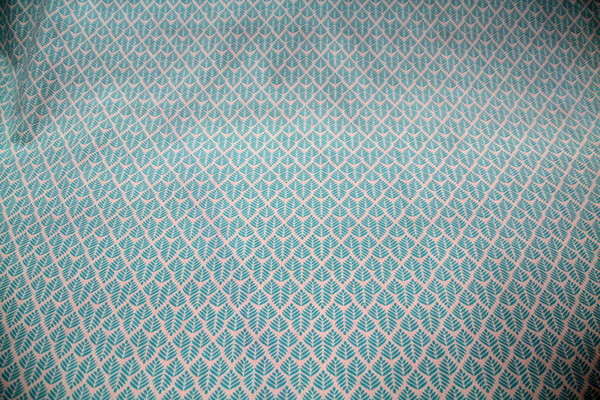 Turquoise on Blush Wide Cotton