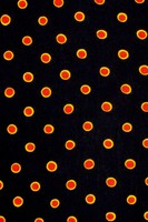 Red Dots on Darkest Navy T-Shirt Knit