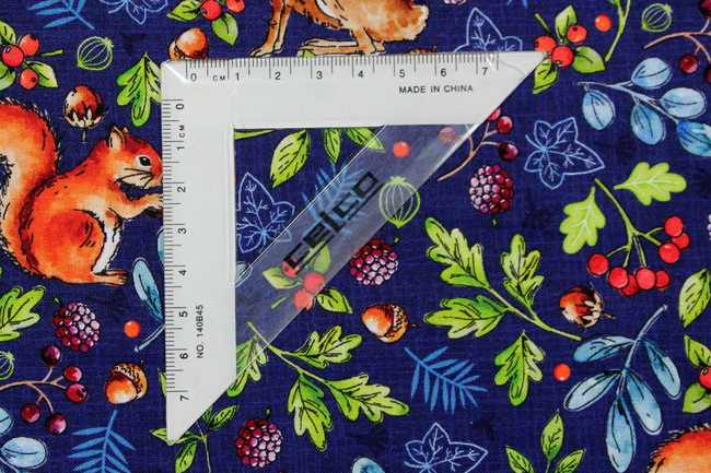 Nature Trail on Navy Premium Cotton