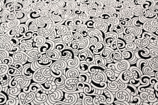 * REMNANT - Black & White Maori Design Kiwiana Cotton