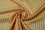 Yellow & White Gingham Polyester