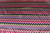 Fantastic and Fashionable Chevron Satin Lining - Bright Tones