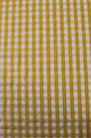 Yellow & White Gingham Polyester