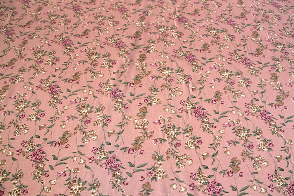 Musky Pink Floral Printed Rayon New Image