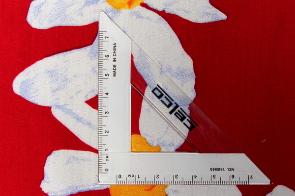 Red Painted Daisy Rayon